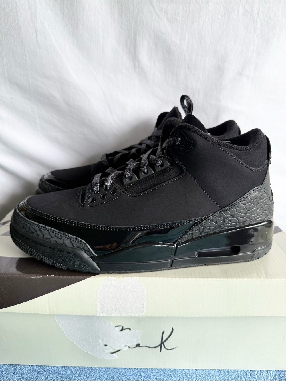 AUTHENTIC Jordan 3 Retro Black Cat size 10.5 CT8532-001 2025 VNDS - Picture 2 of 8